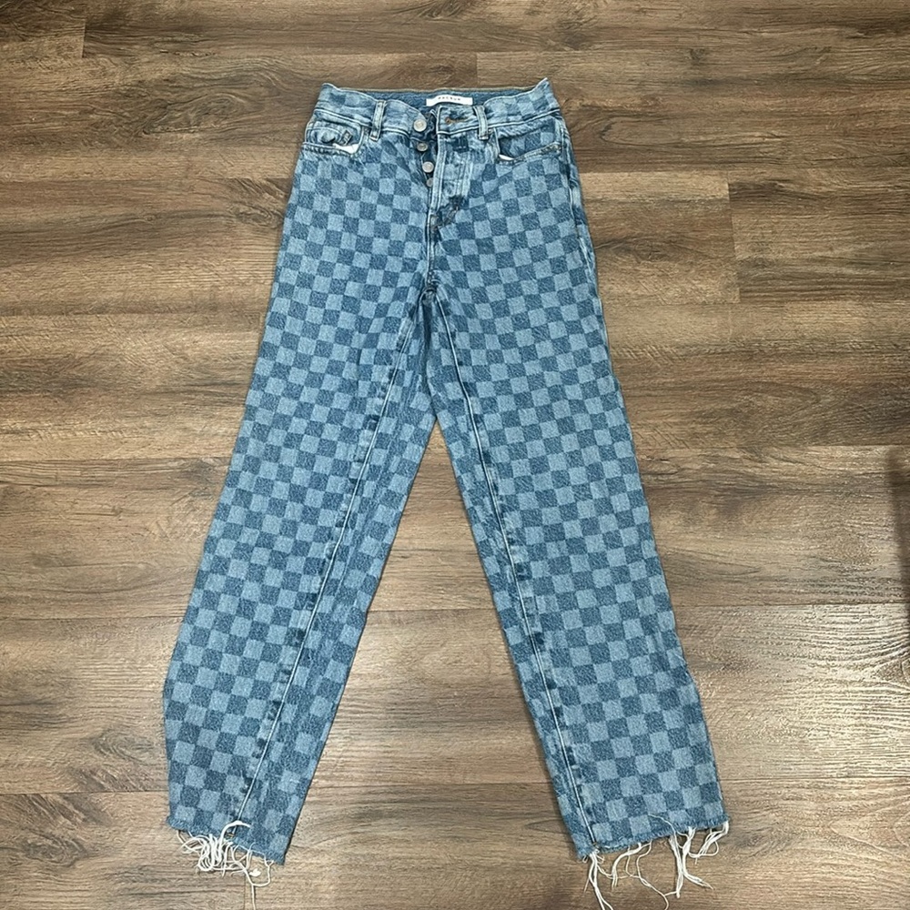 pacsun checkered jeans